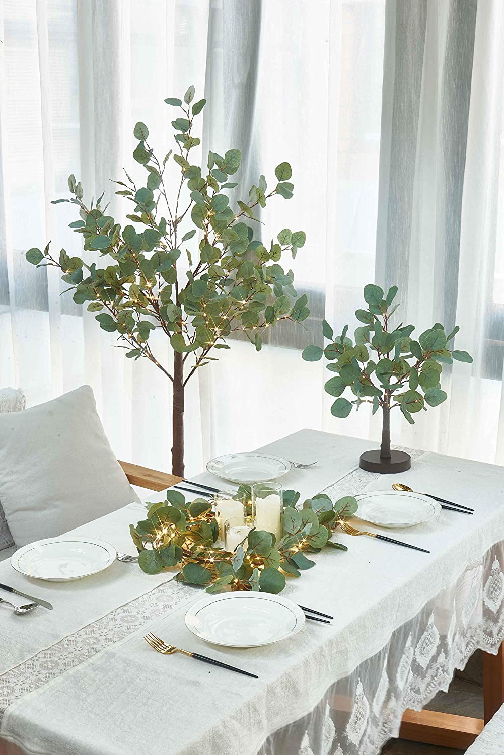 Ambiance de vacances Arbre de Noël Lumières pour la maison