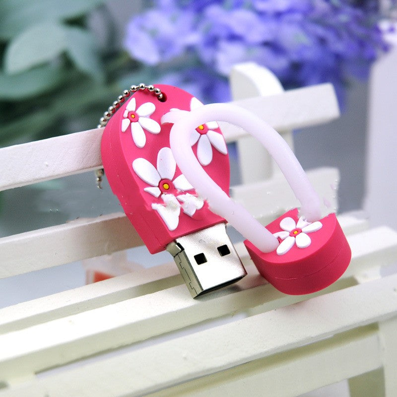 Cartoon Creative Beach Shoes U Disk Mode Mini personnalisation