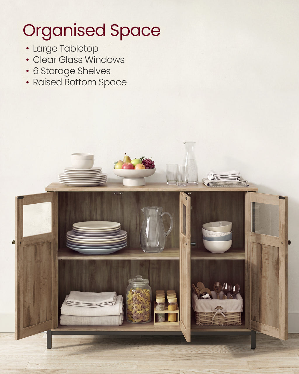 Cabinet à buffet VASAGLE