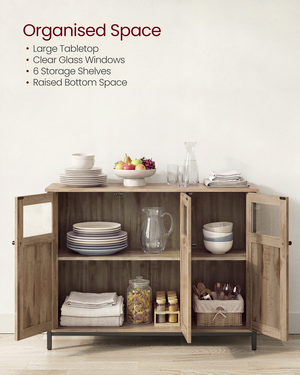Cabinet à buffet VASAGLE