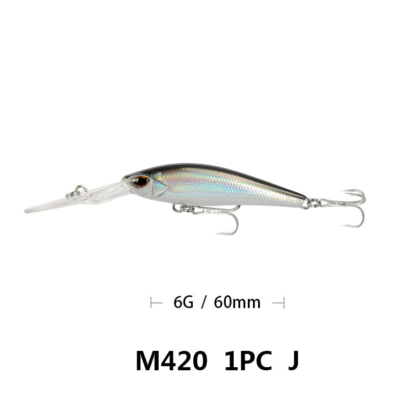 Lua Bait Fishing Minnow 6g 9cm Long-Tongue Plate Scuba Minnow Lua Bait