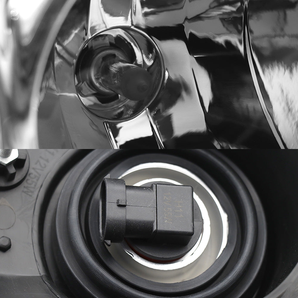 Chrome phares compatibles avec 2008-2016 Freightliner Cascadia avec des ampoules halogènes paire