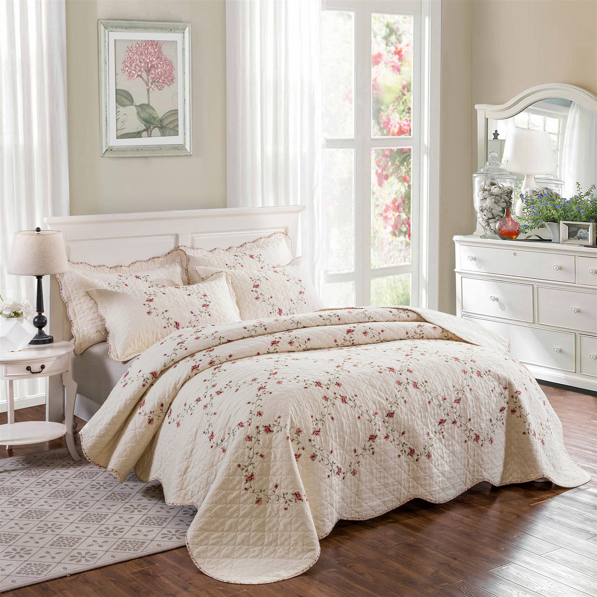 Cotton brodé Costume d'été blanc