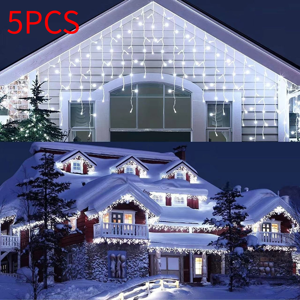 Solar Curtain Light Ice Bar Flashing Light Starry Sky String Light