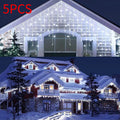 Solar Curtain Light Ice Bar Flashing Light Starry Sky String Light