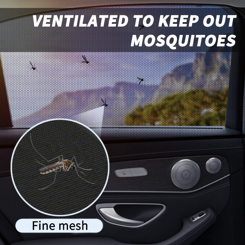 Voiture Avant & Rear Rideau latéral Soleil Visière Rasoir Mesh Couverture Isolation Anti-moustique Tissu Shi
