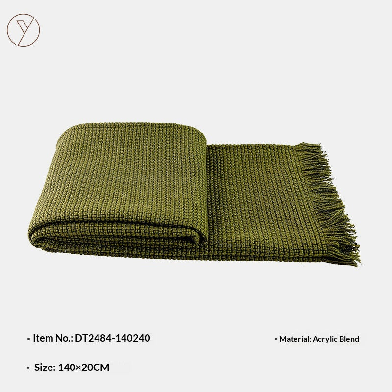 Couverture à lancer vert vintage de luxe légère