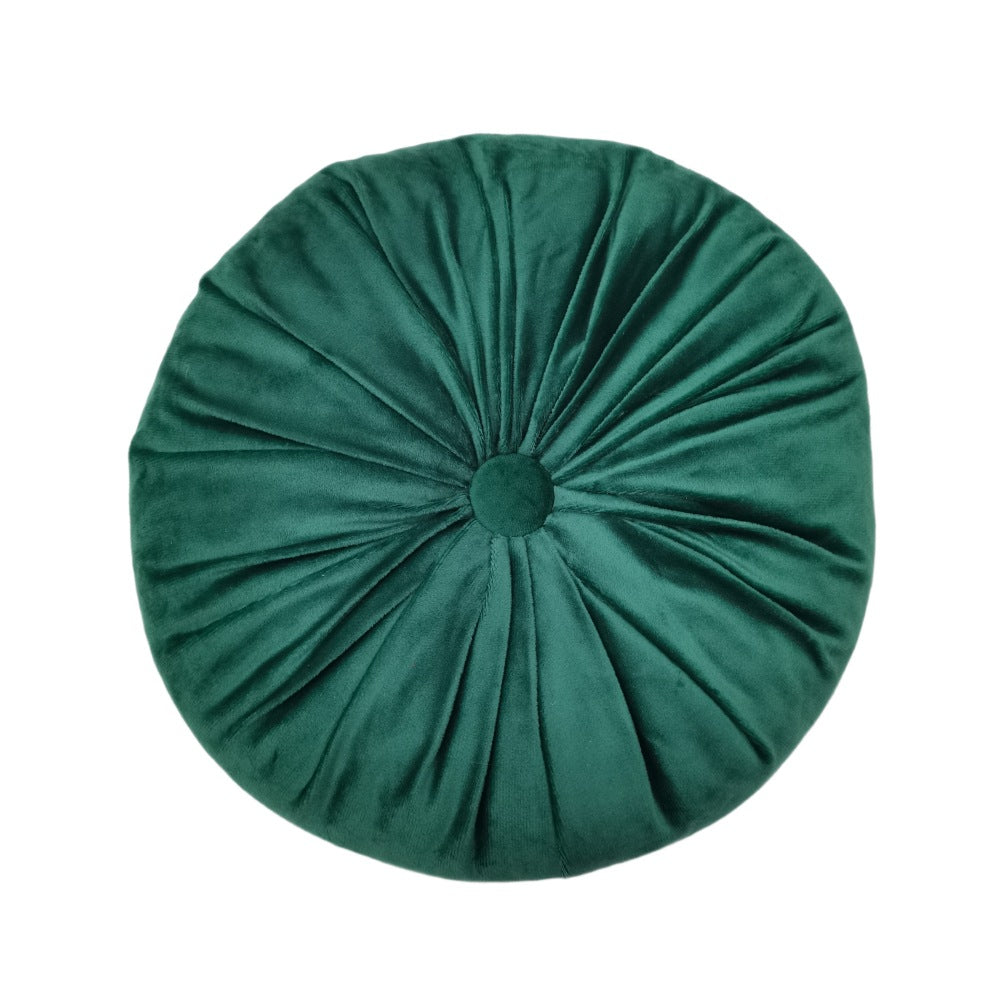 Roue plissée Ronde Oreiller Main recueillie Coussin circulaire au sol