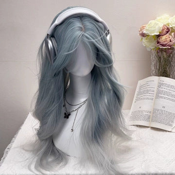 Grande vague moyennement divisée Long Curly Wig