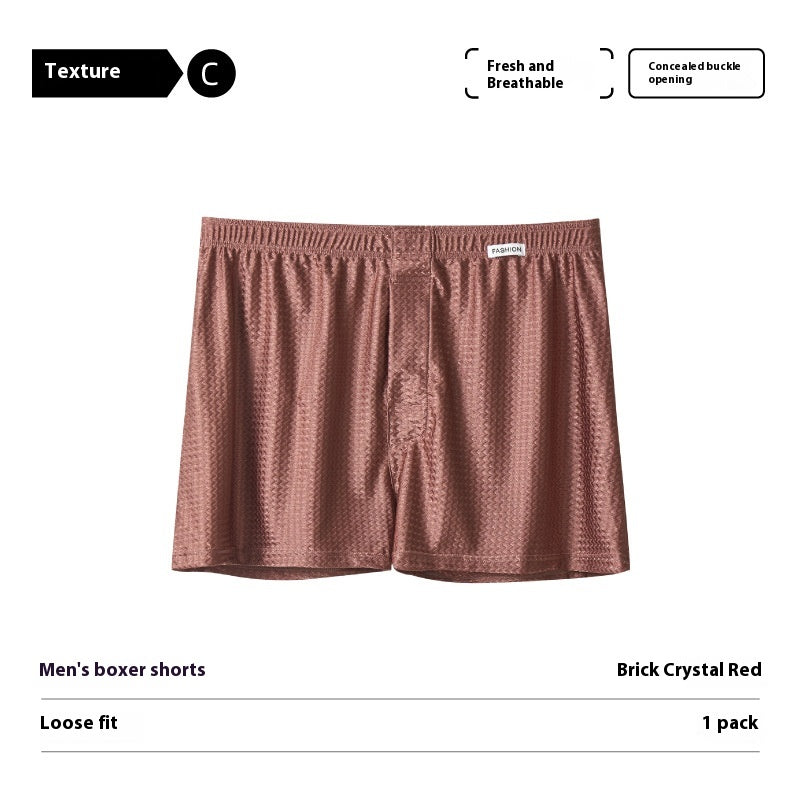 Pantalon en soie glacée Pantalon en nylon Boxers en soie glacée pour hommes