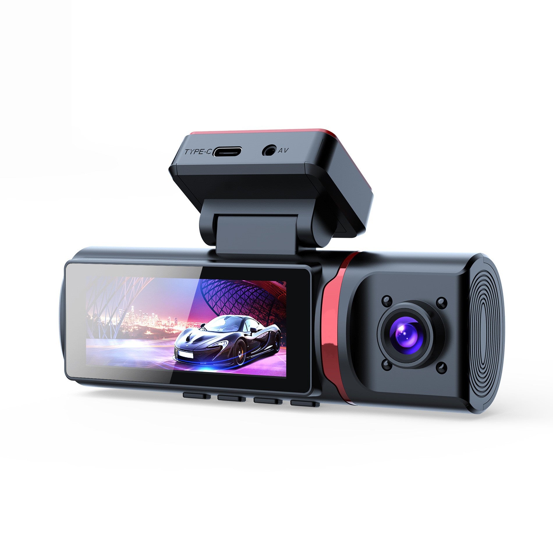 Enregistreur de conduite 4K HD avant et arrière trois enregistrement WIFI Interconnexion téléphone mobile