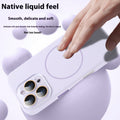 Housse de protection du boîtier de téléphone de cristal magnétique en silicone liquide