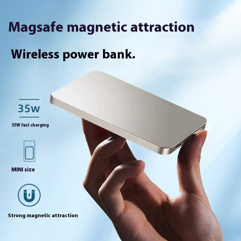 Banque de puissance magnétique sans fil compacte ultra-mince