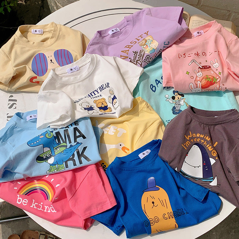 À moitié manches pour enfants Top d'été