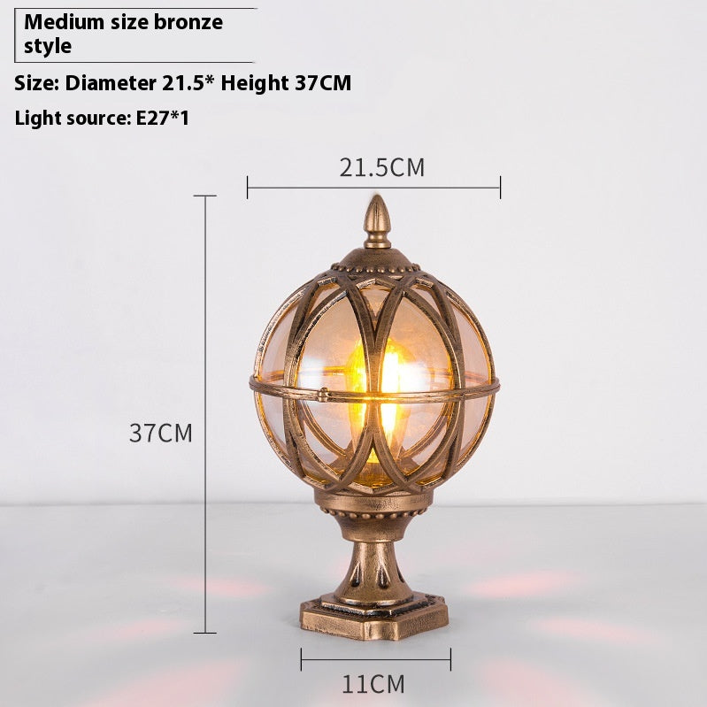Lampe à bille murale Simplicité extérieure