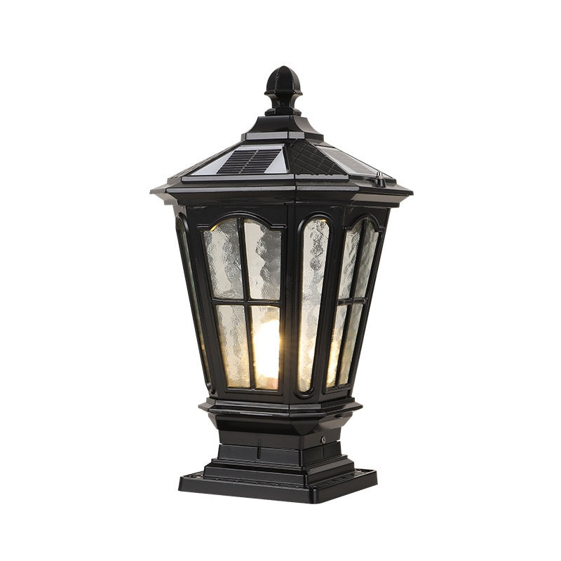 Lampe extérieure étanche à l'énergie solaire pour cour