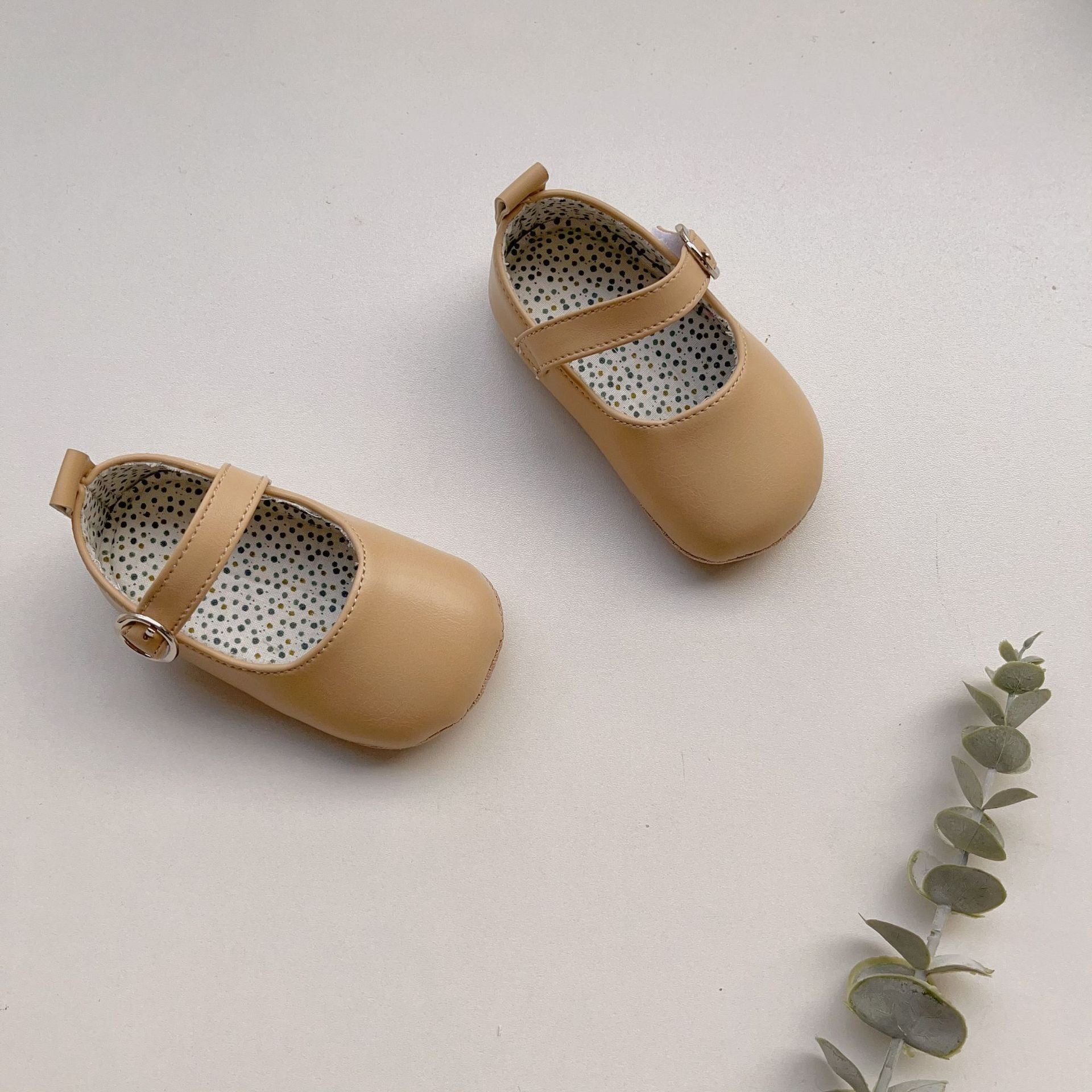 Bébé fille Tout-petit Chaussures cuir chaud Velcro