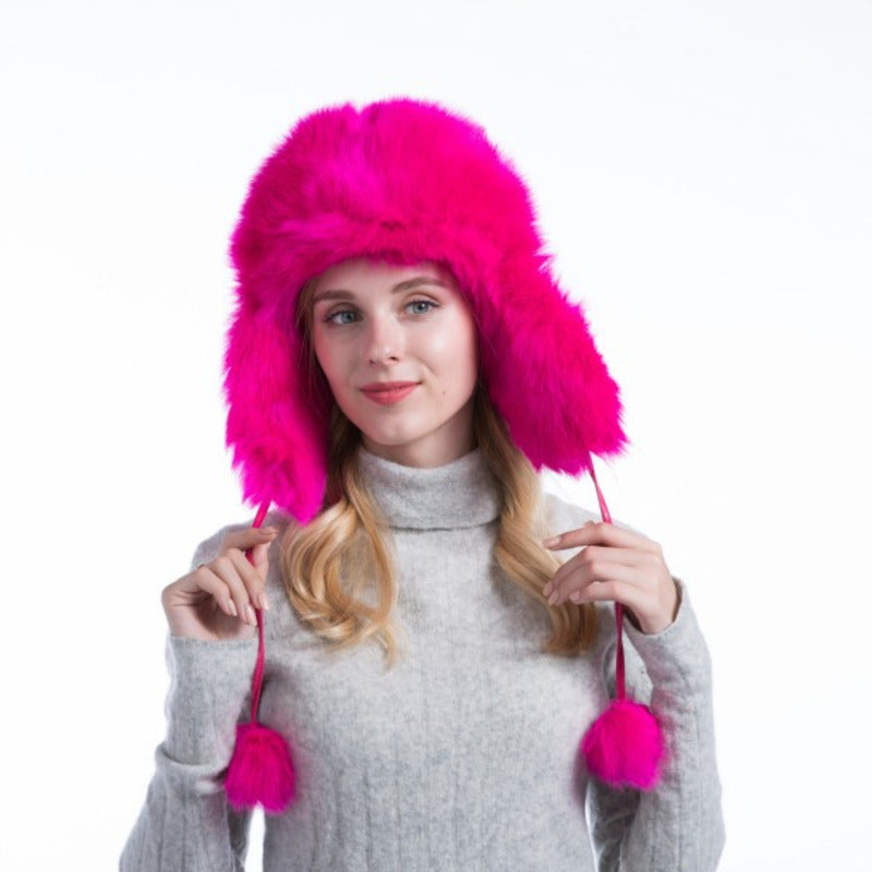 Automne et hiver femmes Coréen Version de fourrure de renard pour garder chaud et froid