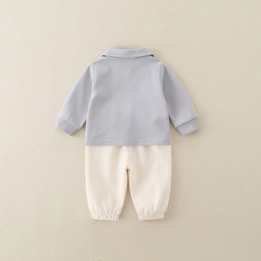 Cotton de bébé garçon Tops Casual Outerwear Spring Deux-Piece Set