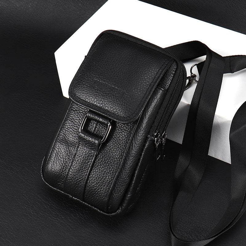 Sac de téléphone portable en cuir pour hommes