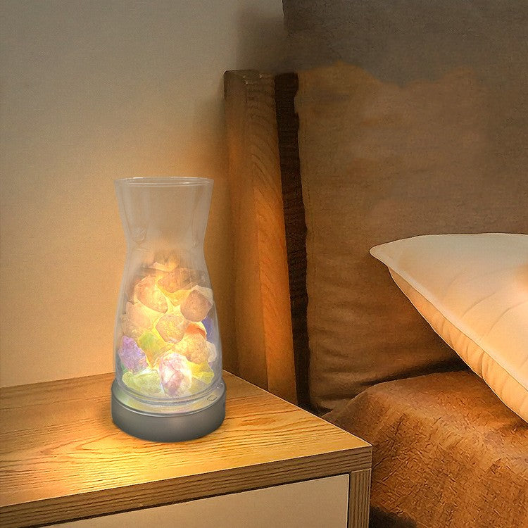 Magic Couleur Rotation LED lumière Vase de lumière créative décoration maison