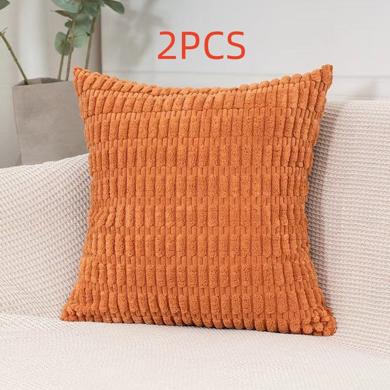Moderne Minimalist Corduroy Couvercle de coussin de canapé en grain de blé