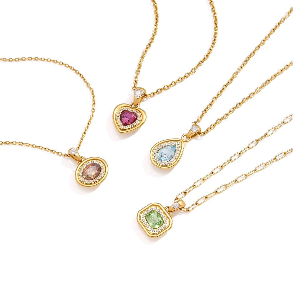 Collier en acier inoxydable en titane pour femmes