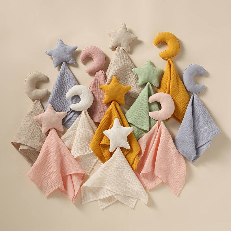 Serviette époustouflante en coton Gauze-1 an bébé Coax Nap Sleep Hand Puppet