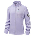 Veste polaire du couple avec un collier debout