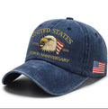 USA Casquette 250ème anniversaire Lavé-Imprimé Chapeau drapeau USA Eagle Baseball Cap Broderie Casual B