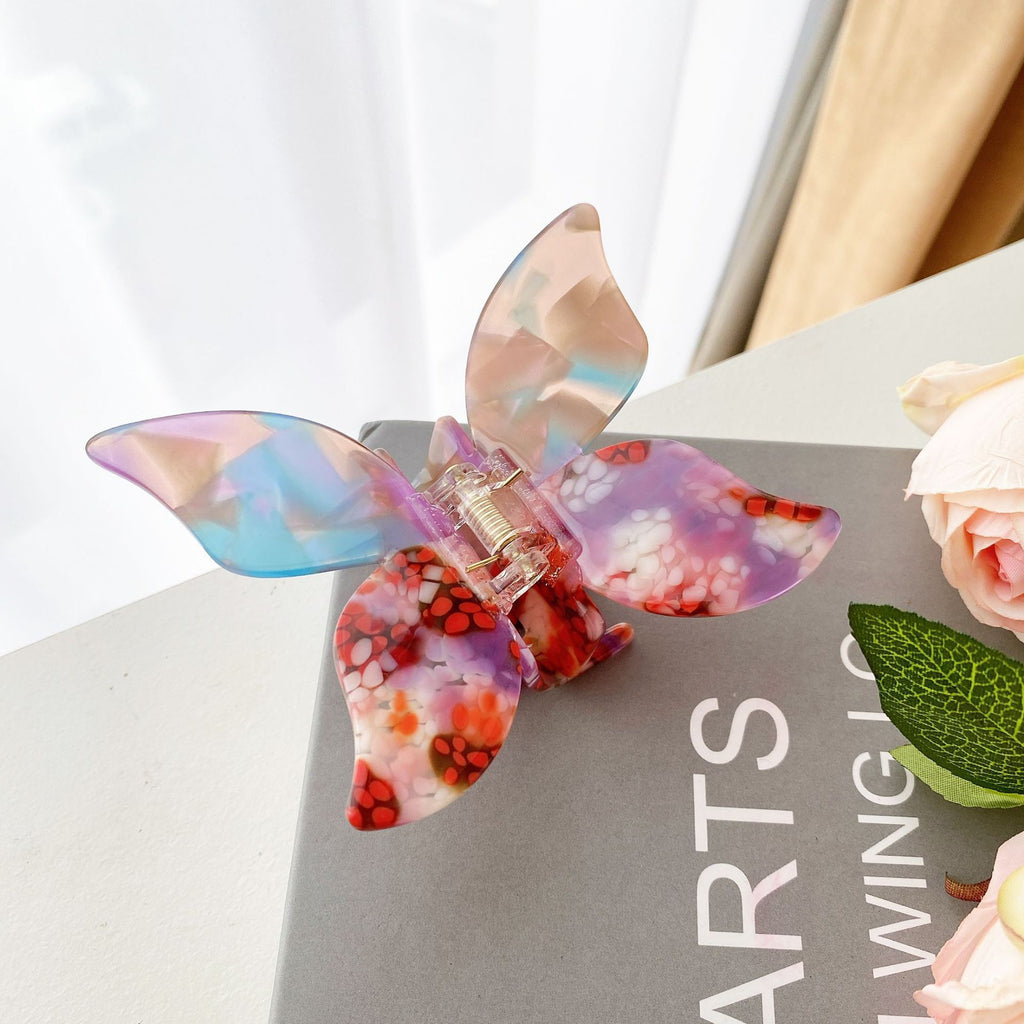 Coiffure papillon fille Clip tête arrière pan