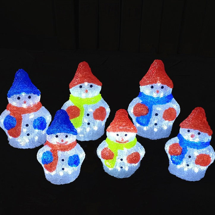 Décoration de fenêtre en acrylique époxy Snowman Diy