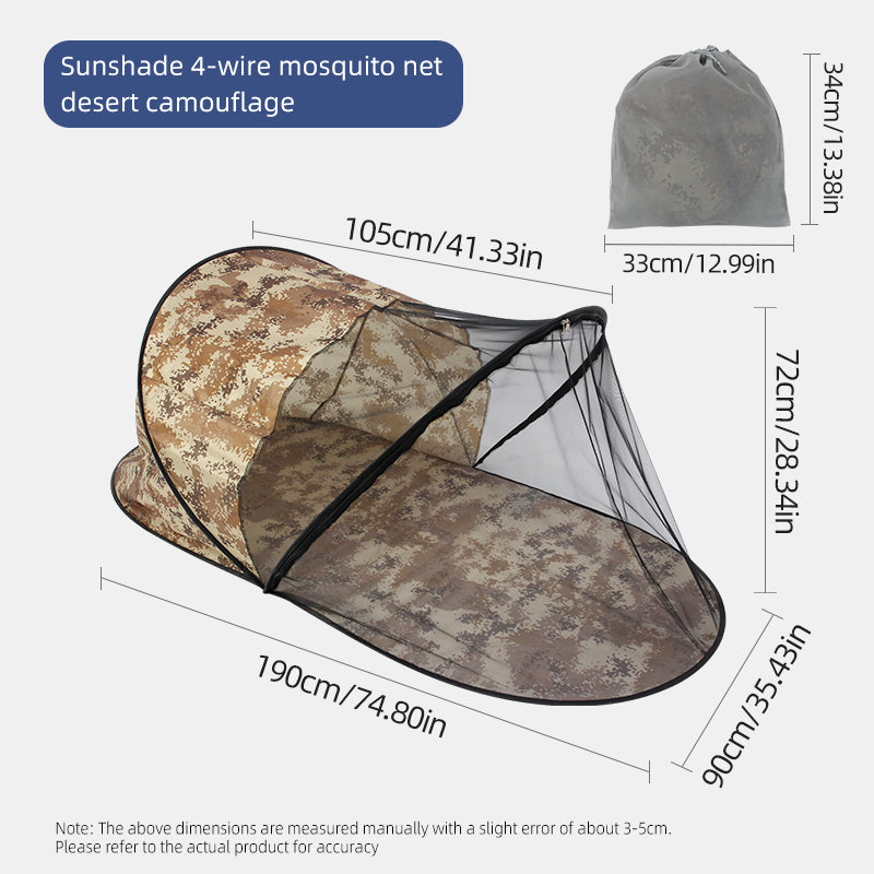 All-in-one portable outdoor sunshade