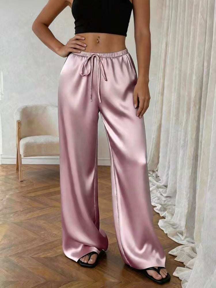 Pantalon féminin extensible en acétate stretch