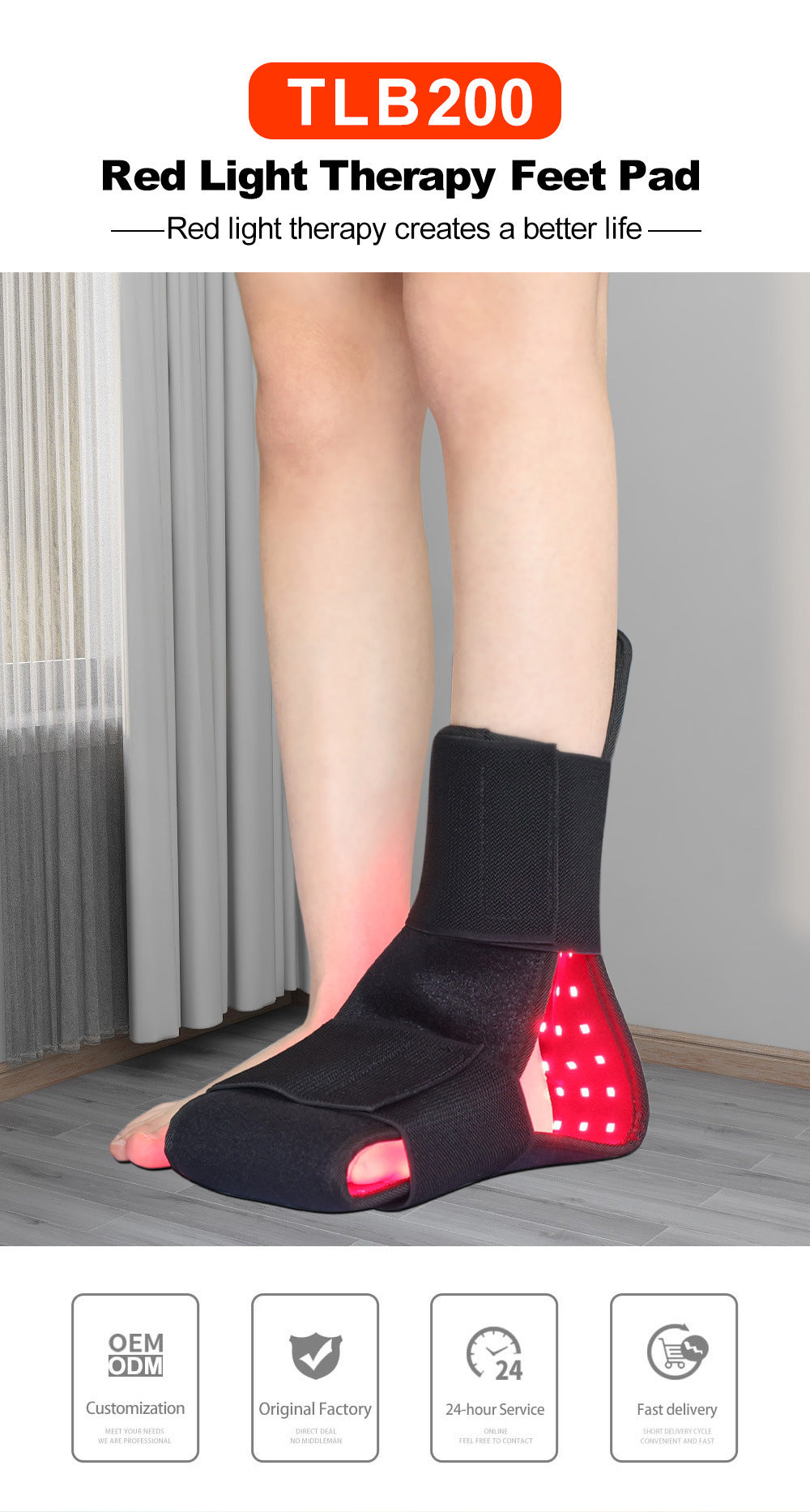 Red Light Ceinture Physiothérapie Instrument Infrared genou Pad jambe d'épaule