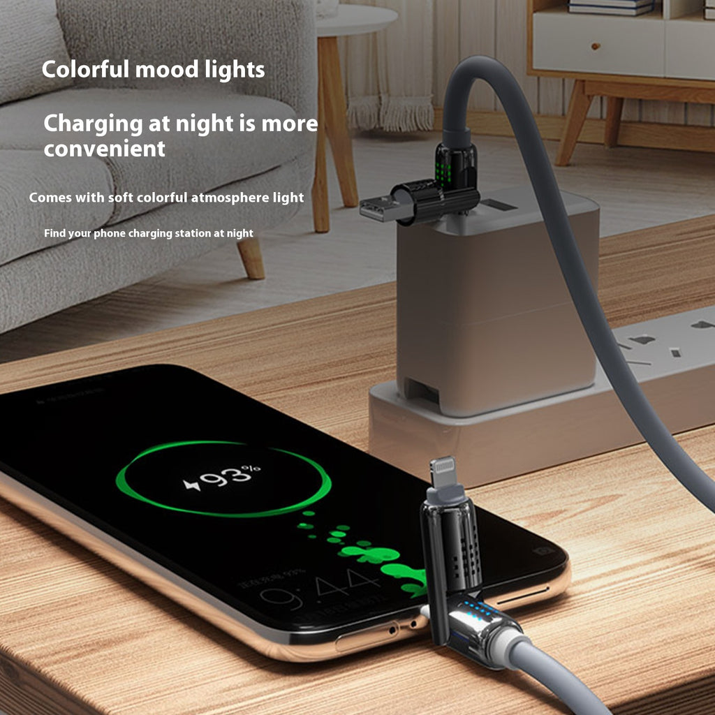 12m Longueur Super Soft Liquid Quatre en un pour Android Câble de données à charge rapide
