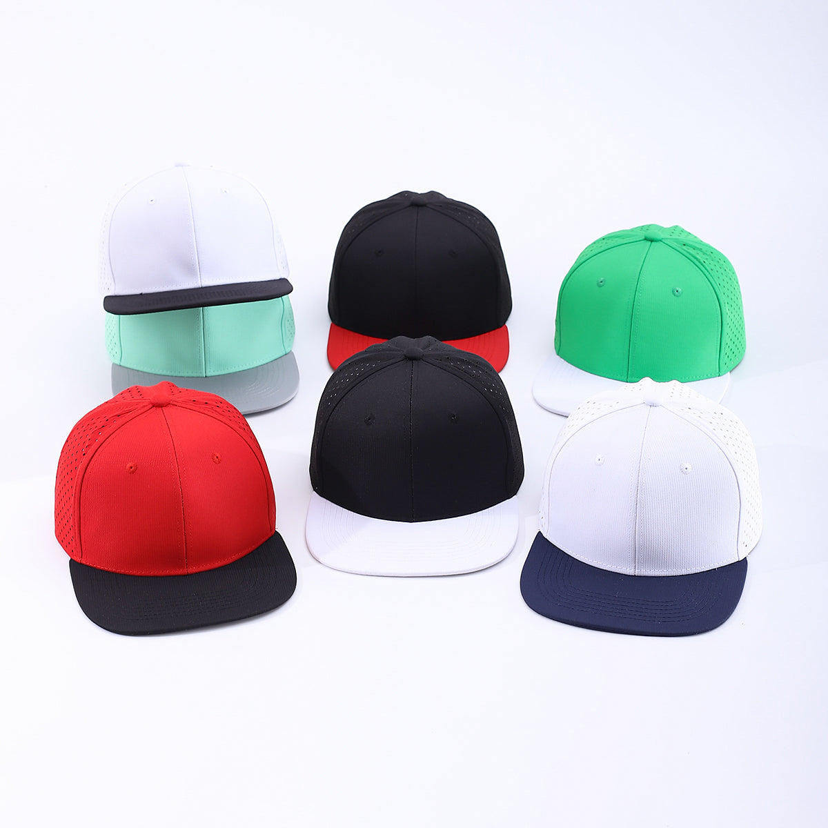 Casquette de baseball ajustable multicolore, cool et simple, sans brimless