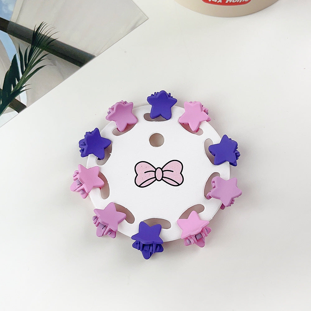 Barrettes pour enfants 10 PCs Colorful Cartoon Baby Small Jaw Clip Bangs Broken Hair Princes