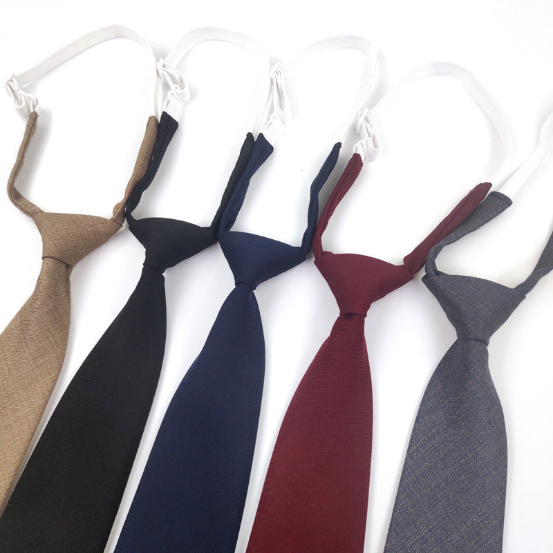 Tie bleu marine couleur solide