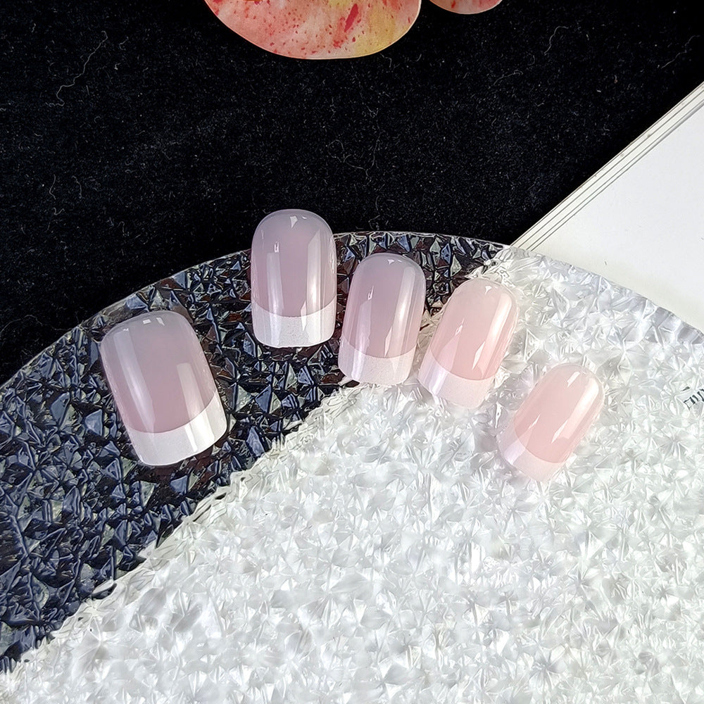 24 pièces de court carré presse-sur-la-pierre acrylique conseils pour faux ongles dans un simple St