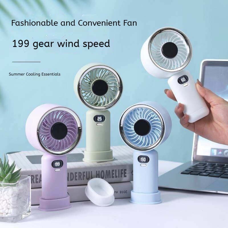 KP-F30 modèle ventilateur portatif usine affichage numérique haute vitesse comprend la base de vente article Lo
