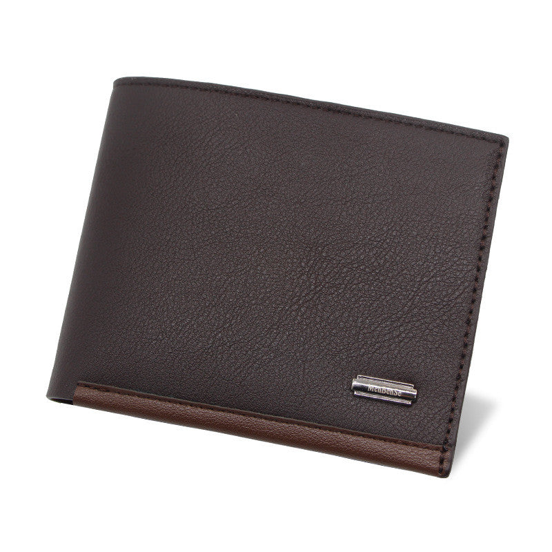 Portefeuille de sac triple horizontal pour affaires courtes pour hommes