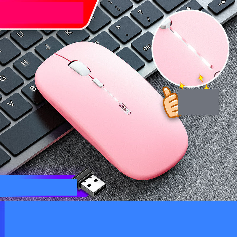 Mouse sans fil de charge de bureau silencieux