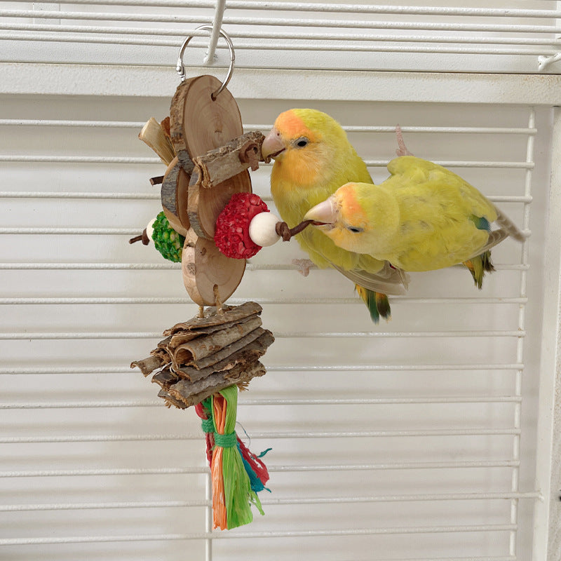 Parrot Bird Bite Toy String Soulageant Stuffy pendentif de couleur décorative