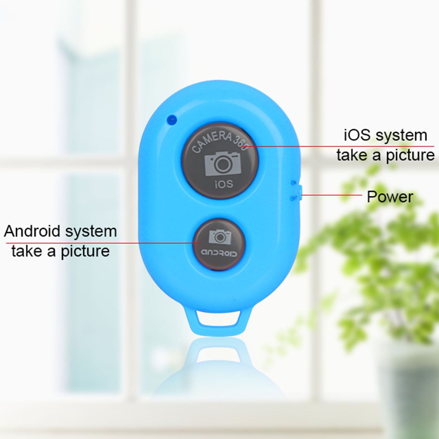 Contrôleur à distance sans fil unique 1Pc pour appareils Android et IOS Inclure seulement 1 W
