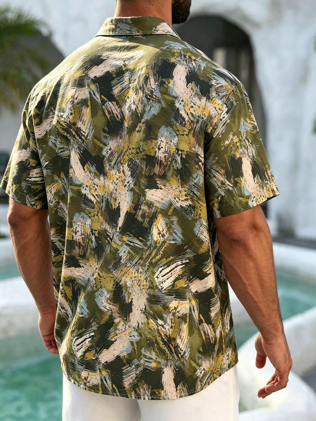 Chemise Hawaïenne Homme imprimé coloré pour les vacances