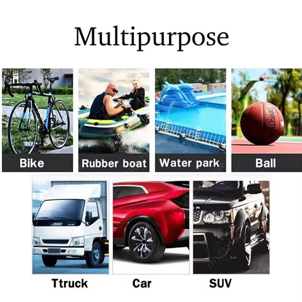 12V Portable Electric Tire Air Compressor Pump