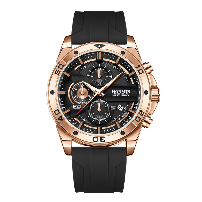 Montre Quartz Sportive Casual Homme Multifonction