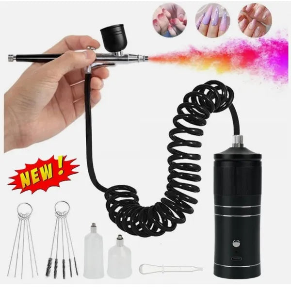 Mini Airbrush sans fil Portable Set Spray Gun avec compresseur