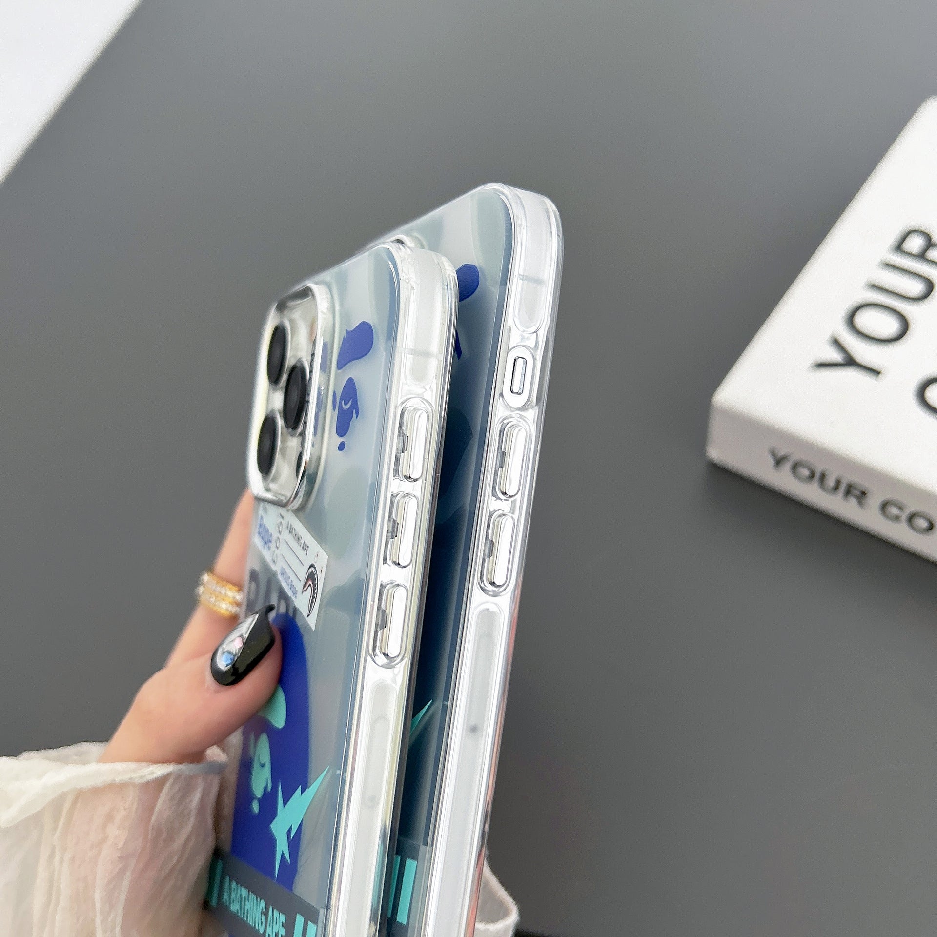 Fashion Personnalité Matte Plating Téléphonie Case